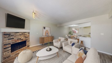 Spacious 3 bedroom floorplan offers open concept living as well as a cozy fireplace